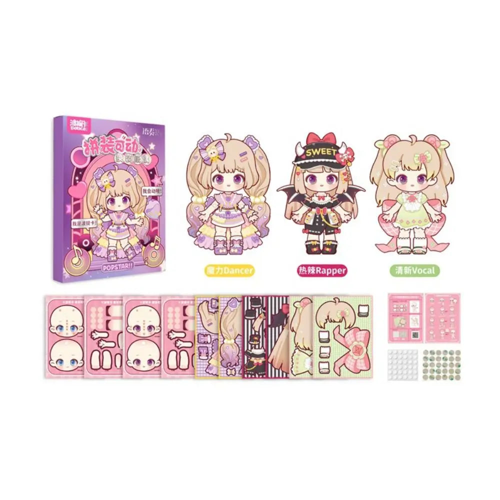 DIY 3D Paper Doll Puppet Montessori Toy