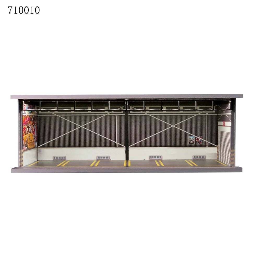 GFans 1:64 Scale Car Garage Diorama Model with LED Lights