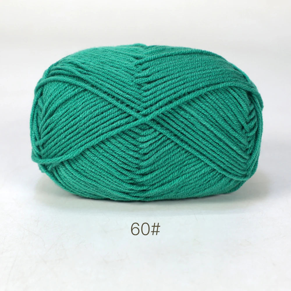 50g Soft Milk Cotton Yarn – Hand Knitting & Crochet Thread