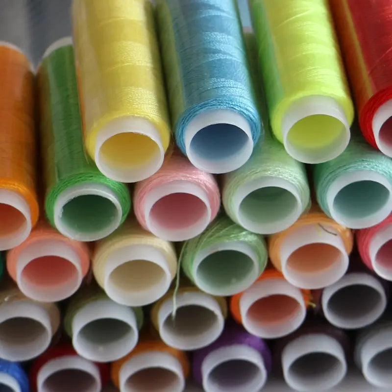 24-Color Polyester Embroidery Sewing Thread Set
