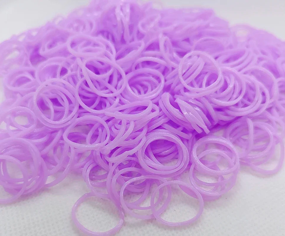 Double Color Rubble Loom Bands Bracelet DIY Jewelry Kit
