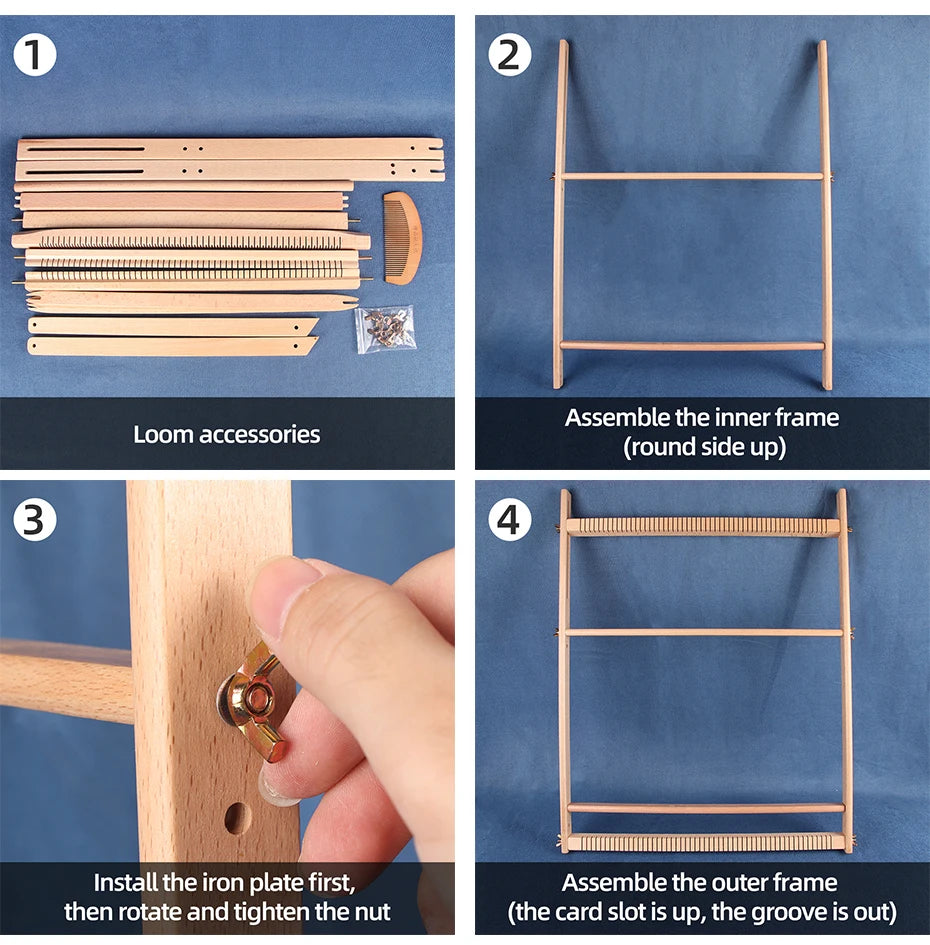 Wooden DIY Weaving Loom Frame Tool