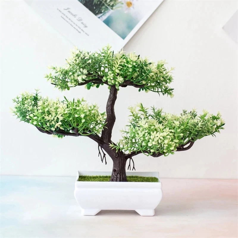 Artificial Bonsai Tree in Pot for Home Decor