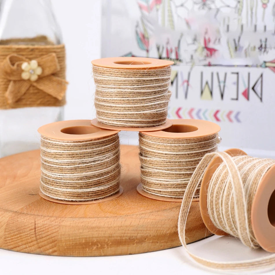 5M Natural Jute Twine Rope – DIY Craft & Gift Wrap