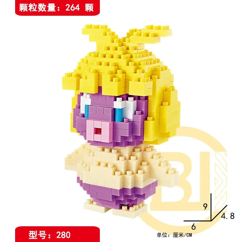 Mini Pokémon Building Blocks – Pikachu, Charizard, Eevee, Mewtwo