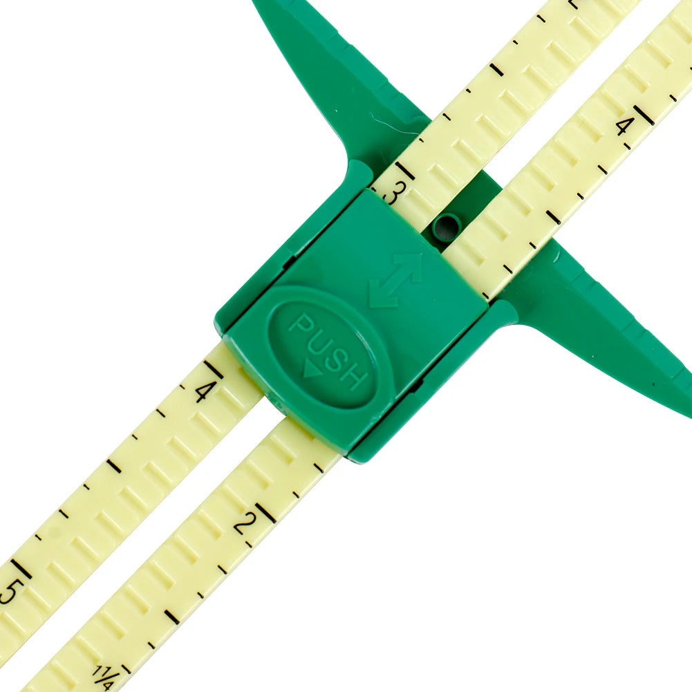 5-IN-1 Sewing Seam Ruler Gauge – Aluminum & Plastic