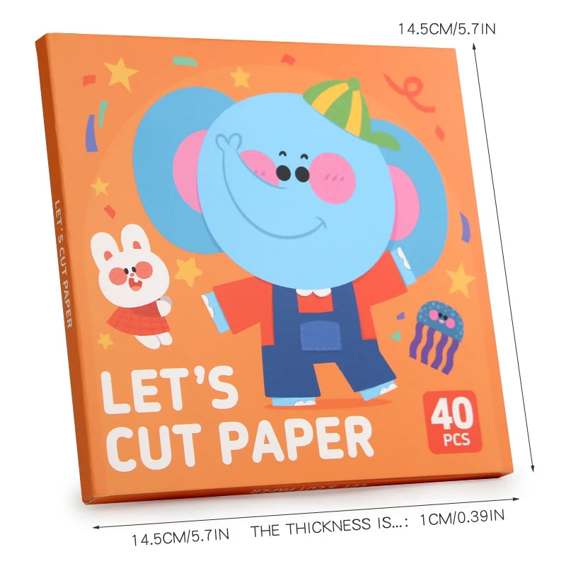 Kids Animal Origami Paper Cutting Book