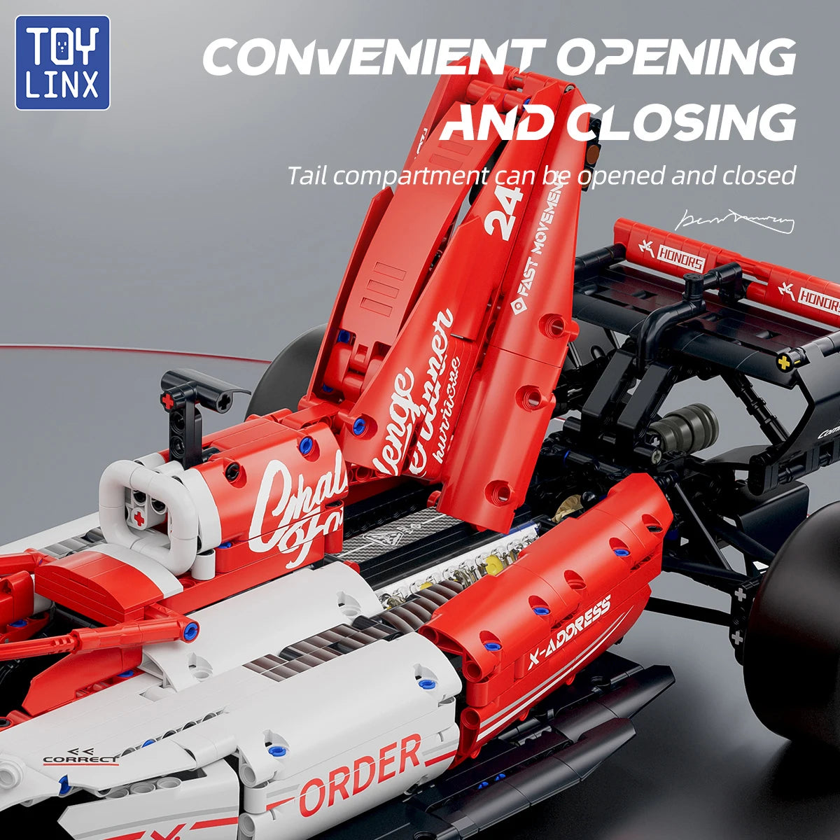 1:8 F1 Race Car Building Set – 1768PCS MOC Model Kit