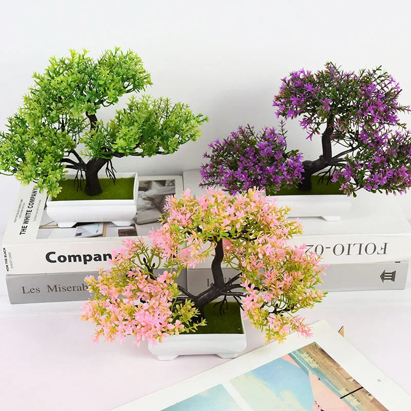 Artificial Bonsai Tree in Pot for Home Decor