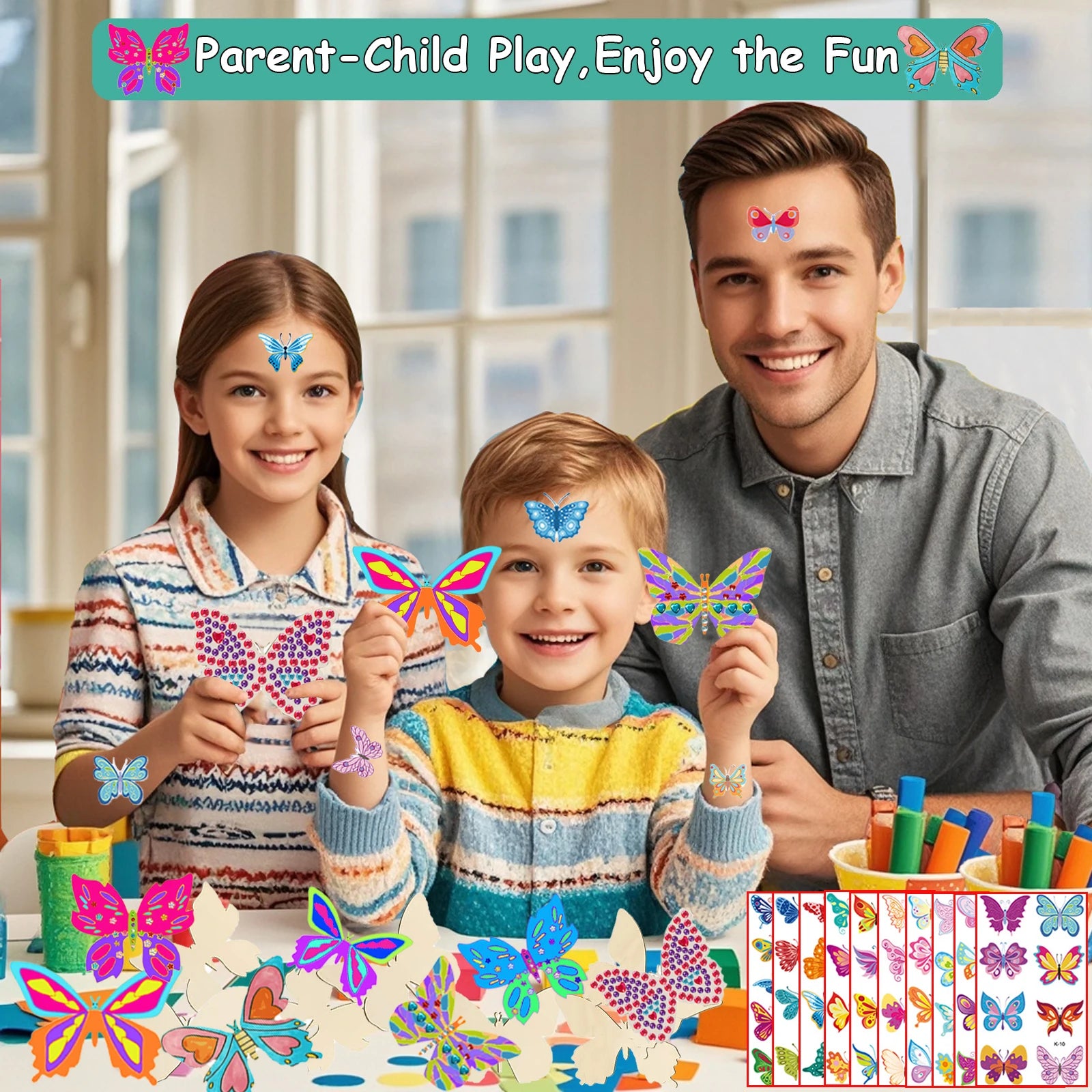 354 Butterfly DIY Craft Decoration Set