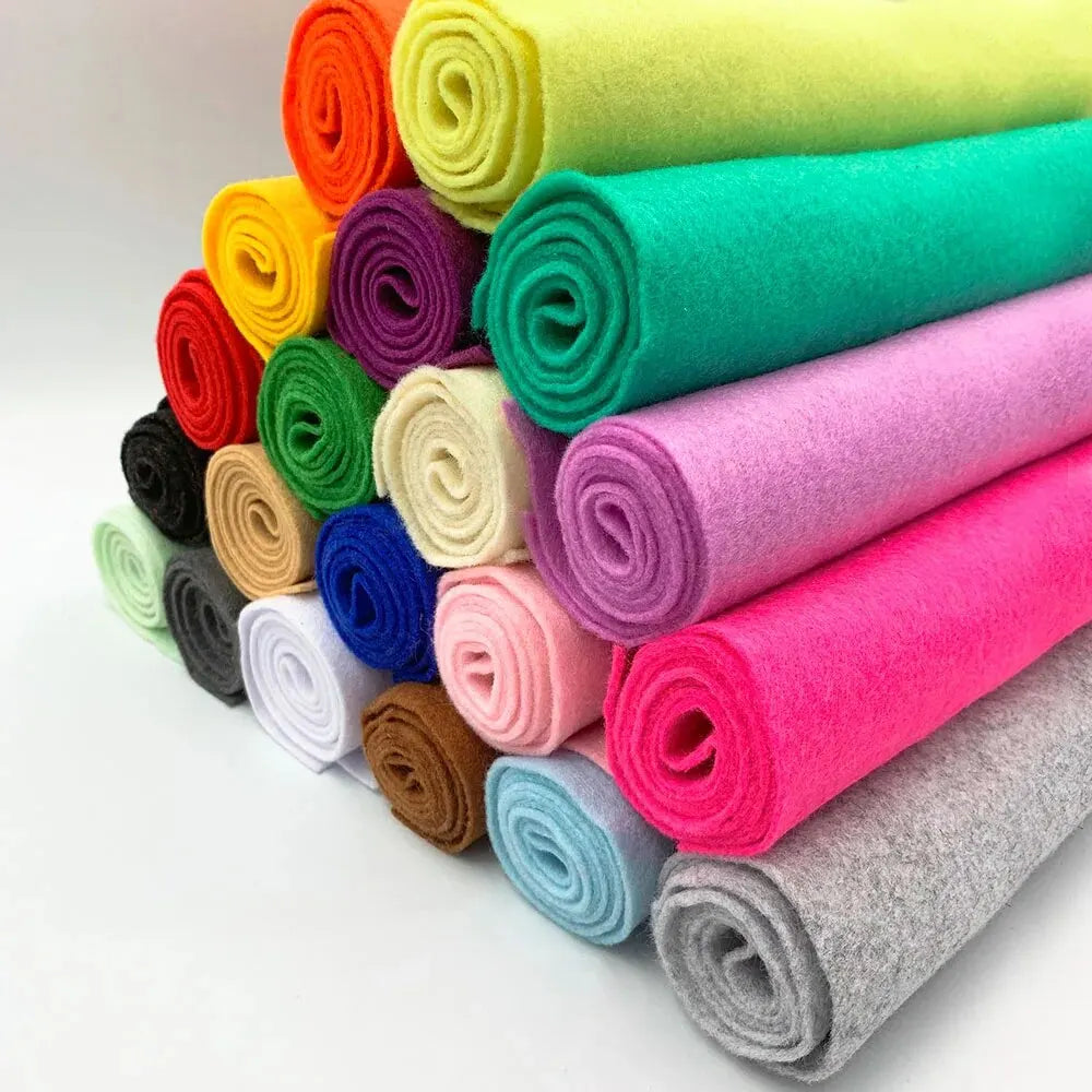 1.4mm Thick Soft Felt Fabric for DIY Crafts and Sewing