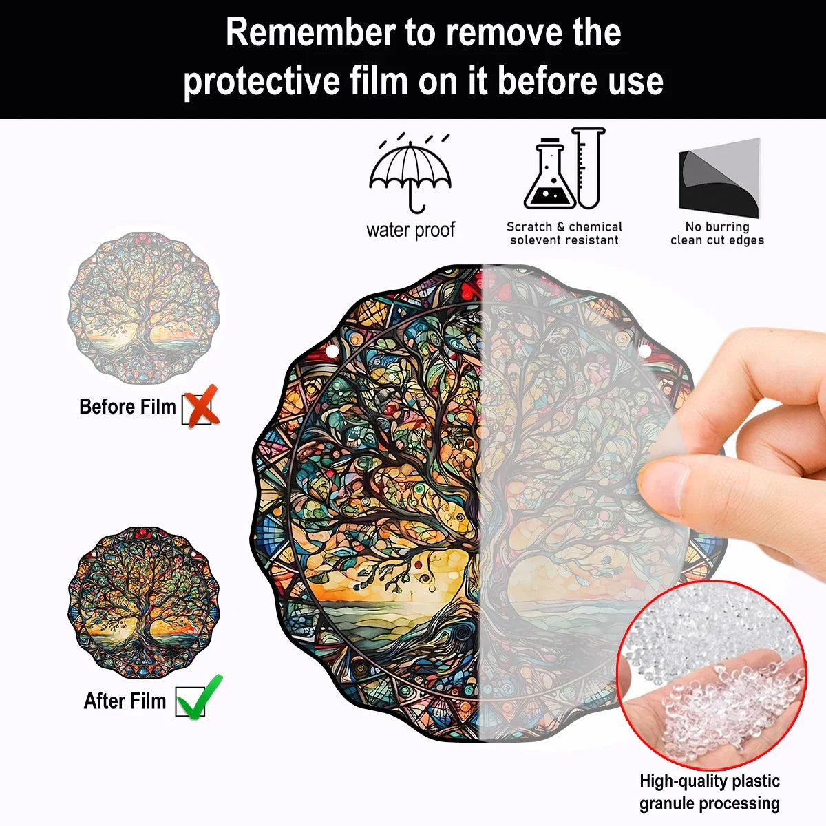 Tree of Life Sun Hanging Wall Art Decor