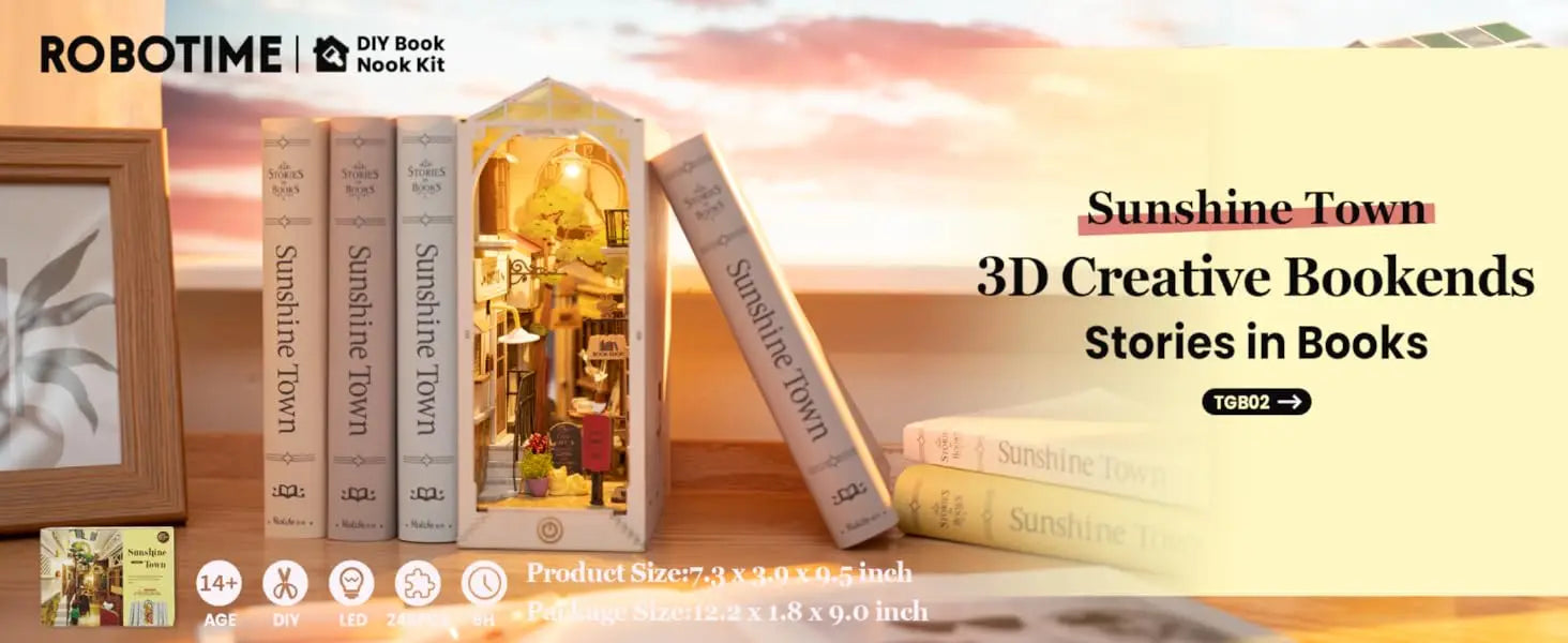 Robotime Rolife DIY Book Nook Miniature Dollhouse