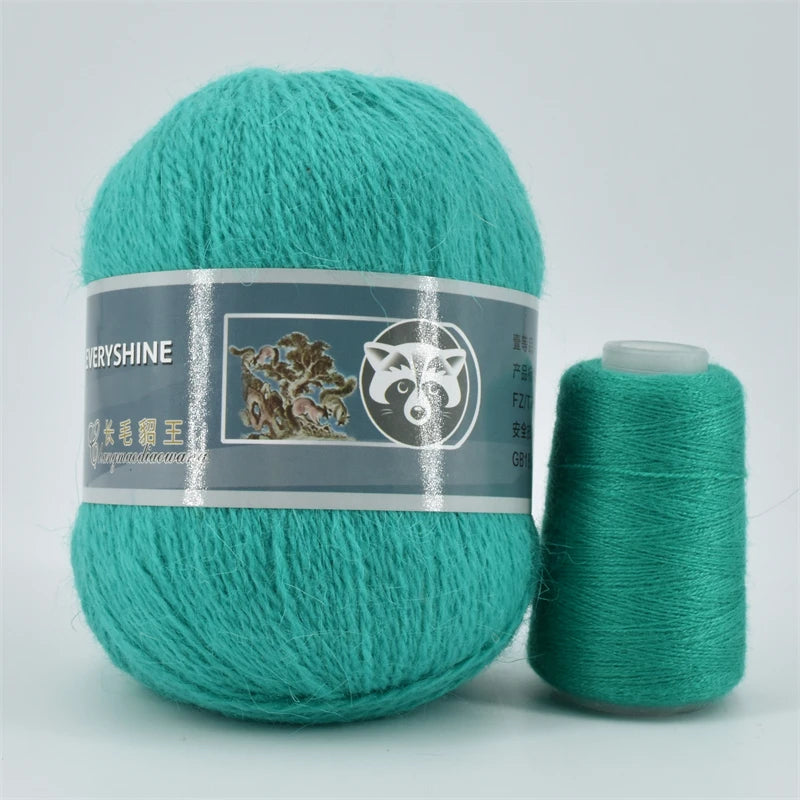 5 Pcs Cashmere Mink Fur Yarn for Hand Knitting  Long Plush Wool Crochet Knitting Yarn for Fall Winter Luxury Needlework Diy Knit