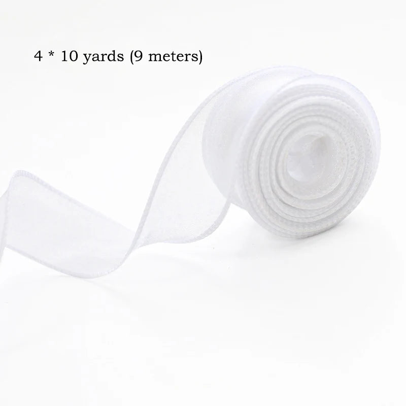 10 Yards Chiffon Silk Ribbon Roll – DIY & Decoration