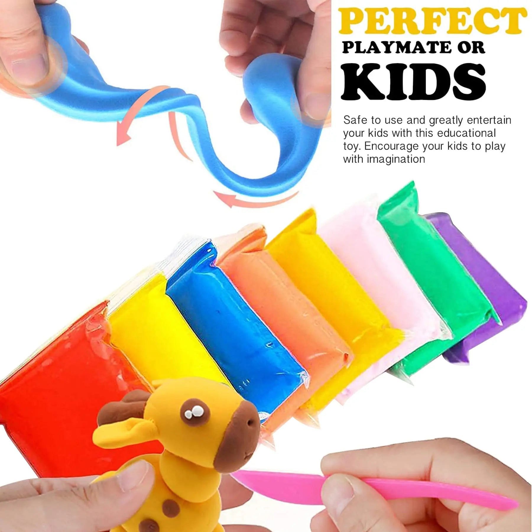 36 Color Air-Dry Clay Set with Tools