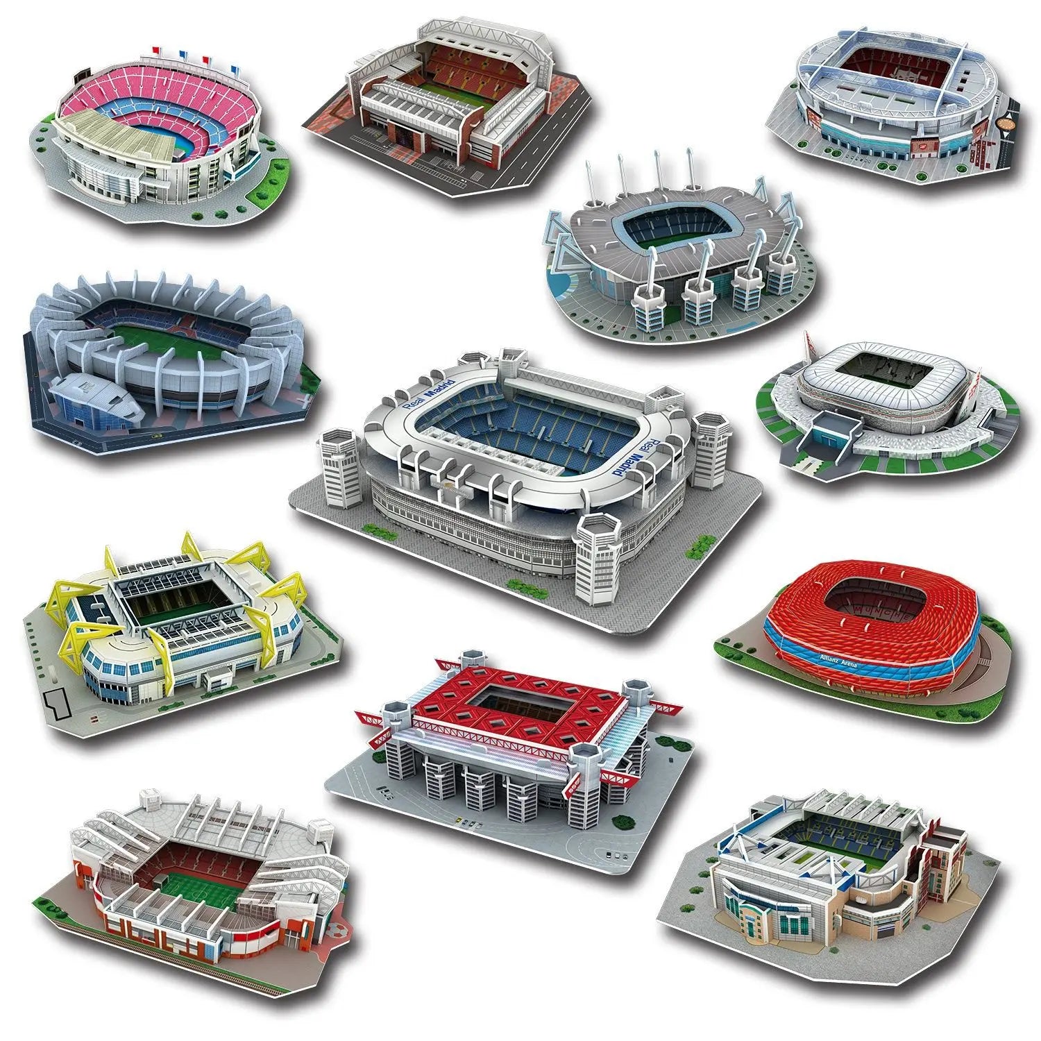 3D DIY Mini Football Stadium Puzzle