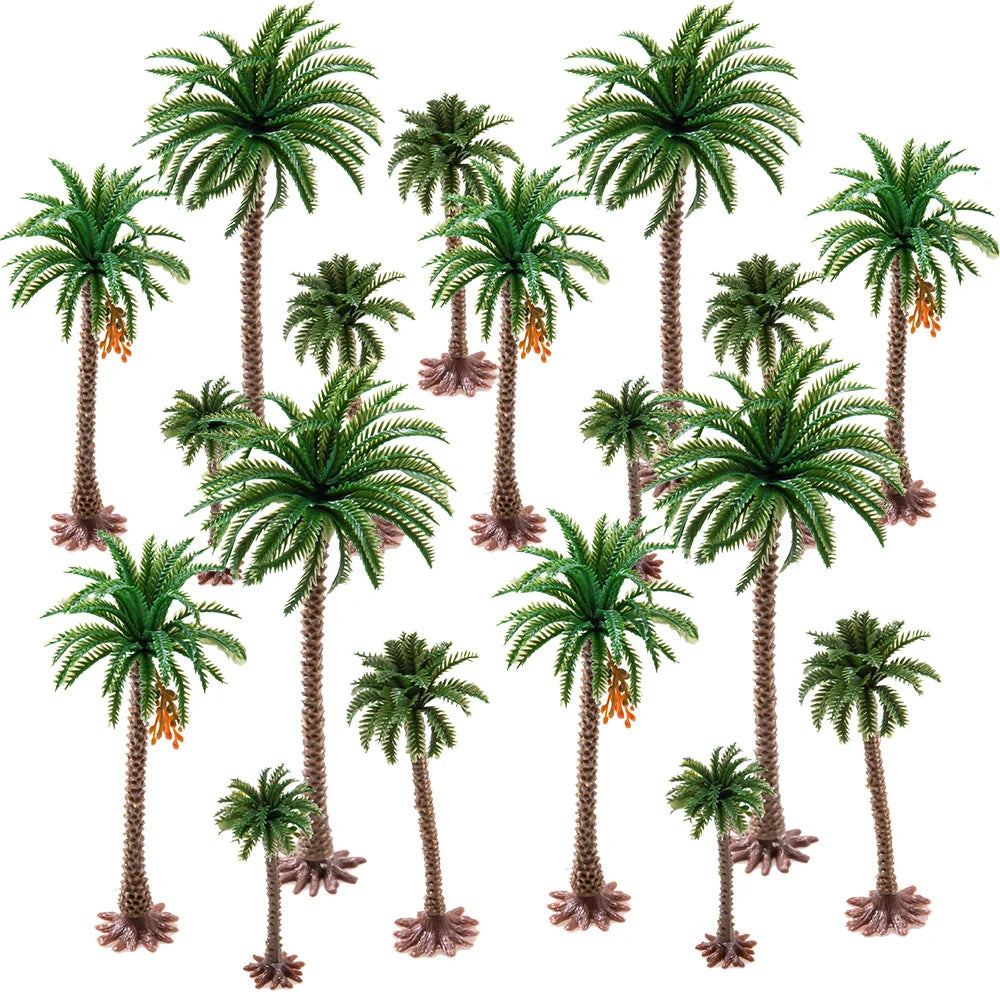 Miniature Coconut Palm Tree Set 5pcs