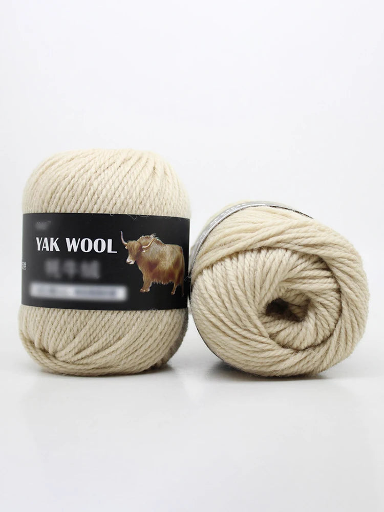 Yak Wool 3-Strand Yarn – Medium-Weight Yarn for Sweaters, Coats & Accessories