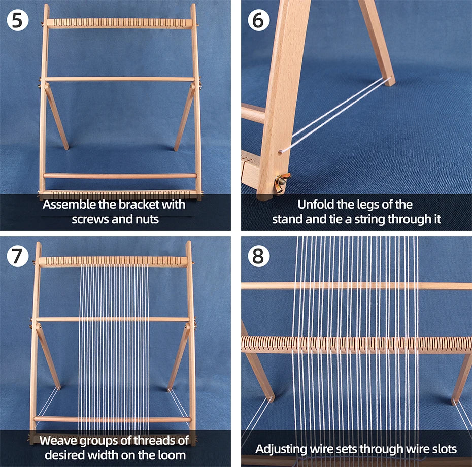 Wooden DIY Weaving Loom Frame Tool