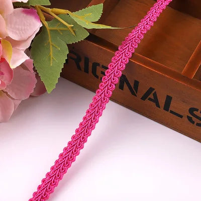 10Y Gold Silver Braided Lace Trim Ribbon