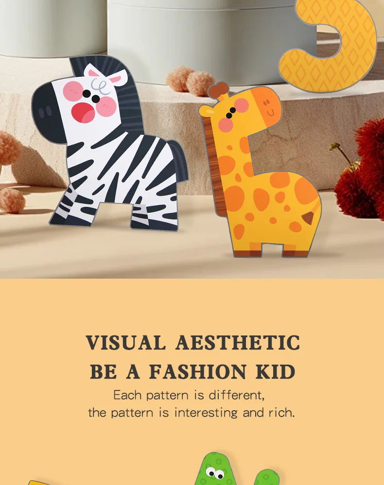 Kids Animal Origami Paper Cutting Book