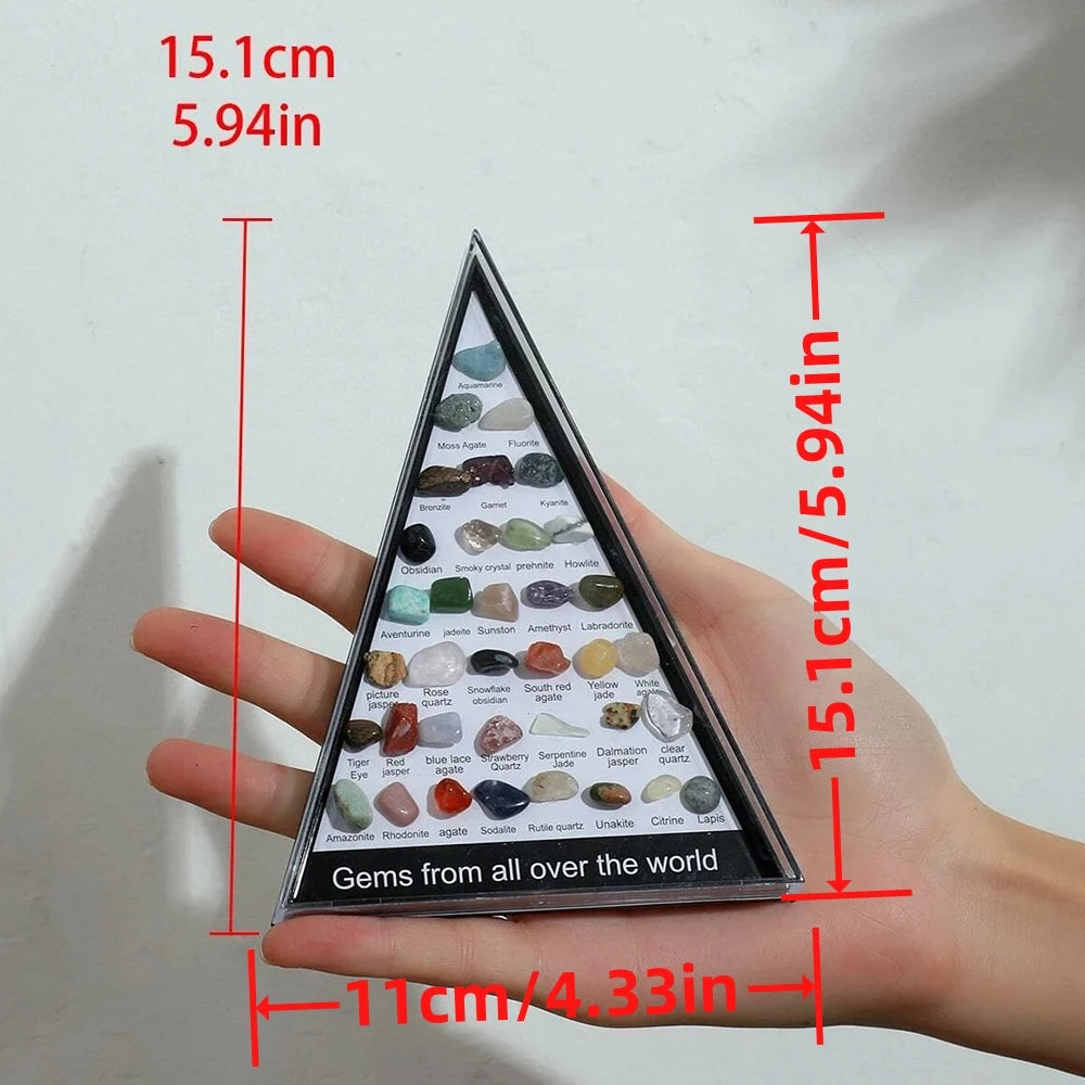 36pcs Chakra Gemstone Crystal Healing Set