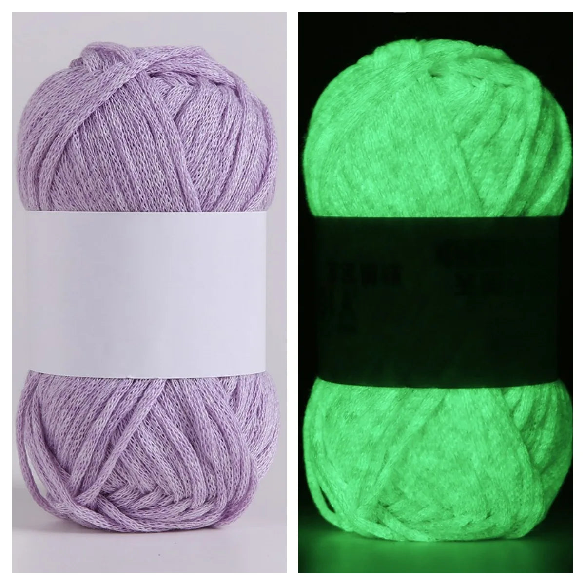 50g Glow-in-the-Dark Yarn – Luminous Wool for DIY Knitting & Crochet