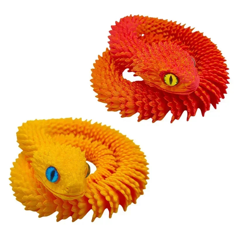 3D Printed Movable Snake – 2025 New Year Gift & Desktop Ornament