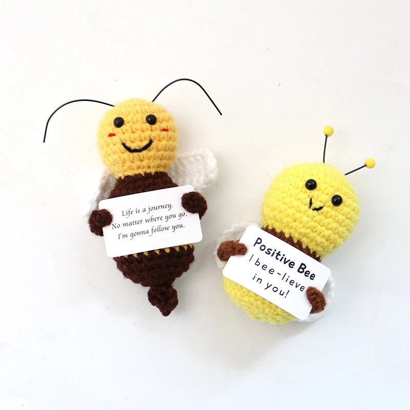 Positive Crochet Doll Kit – Handmade Gift with Affirmation Card