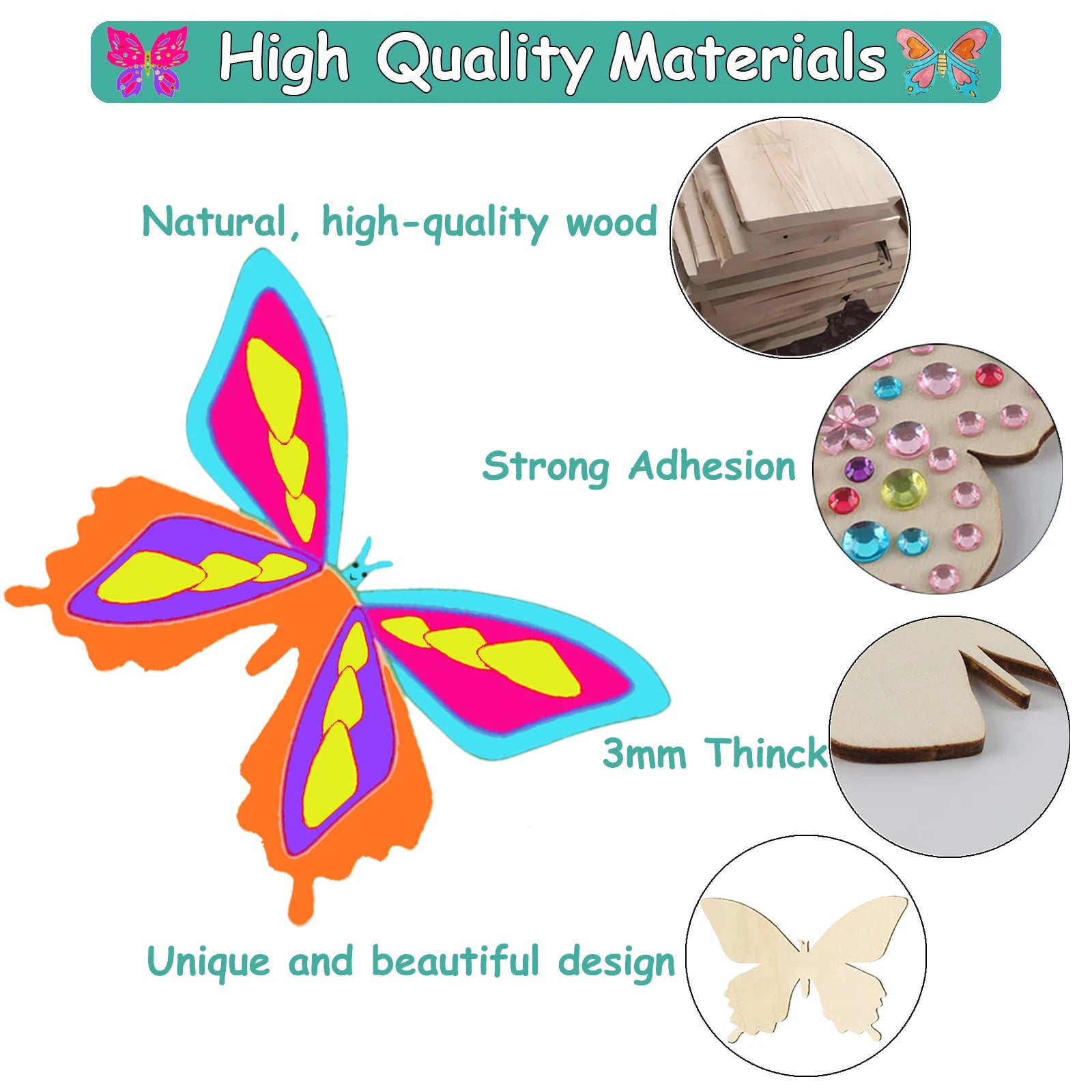354 Butterfly DIY Craft Decoration Set