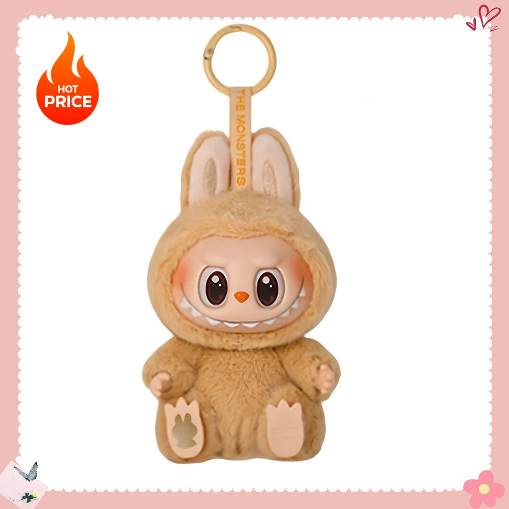 Labubu Sitting Series Keychain Figure for Home Decor and Gifts