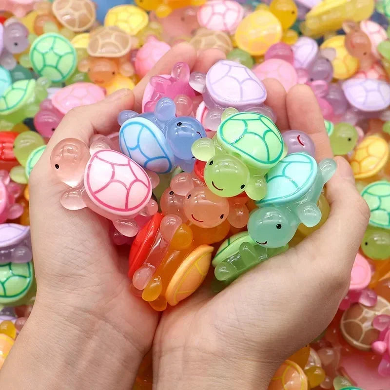 Mini Luminous Turtle Ornaments – Glowing Micro Landscape Decor