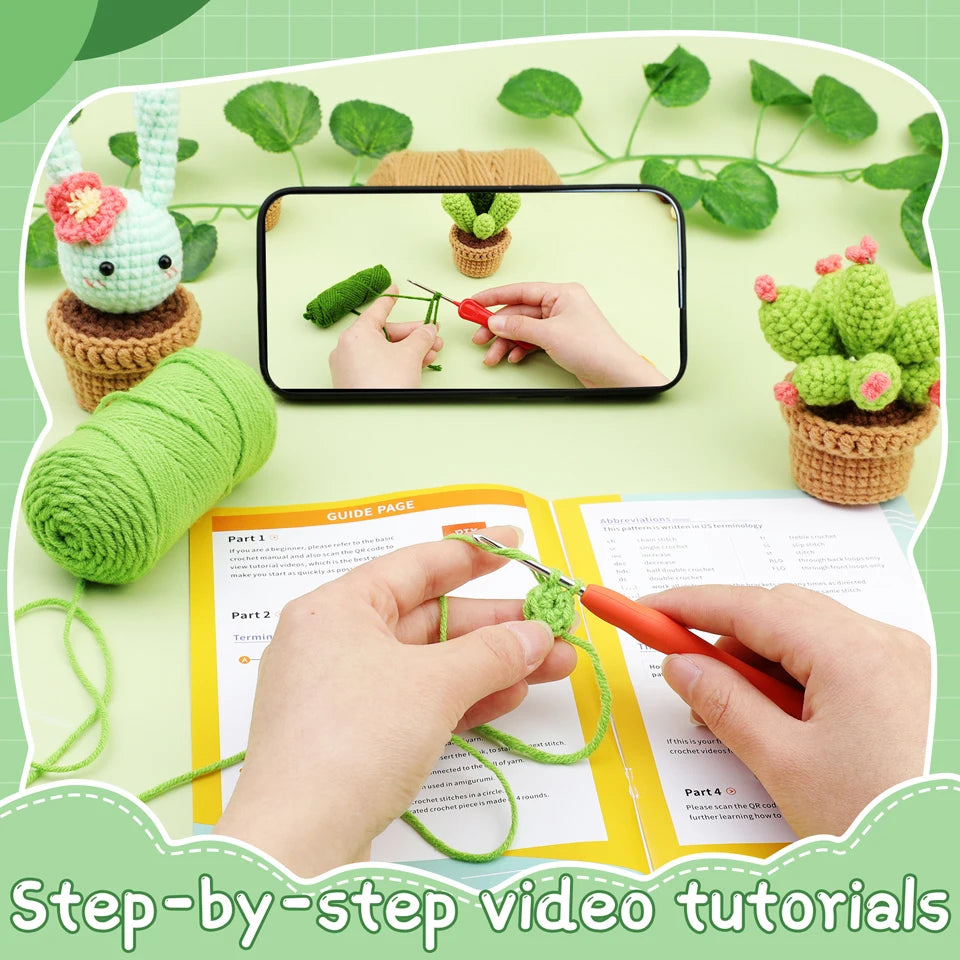 IMZAY Beginner Crochet Kit – Complete Set with Video Tutorial