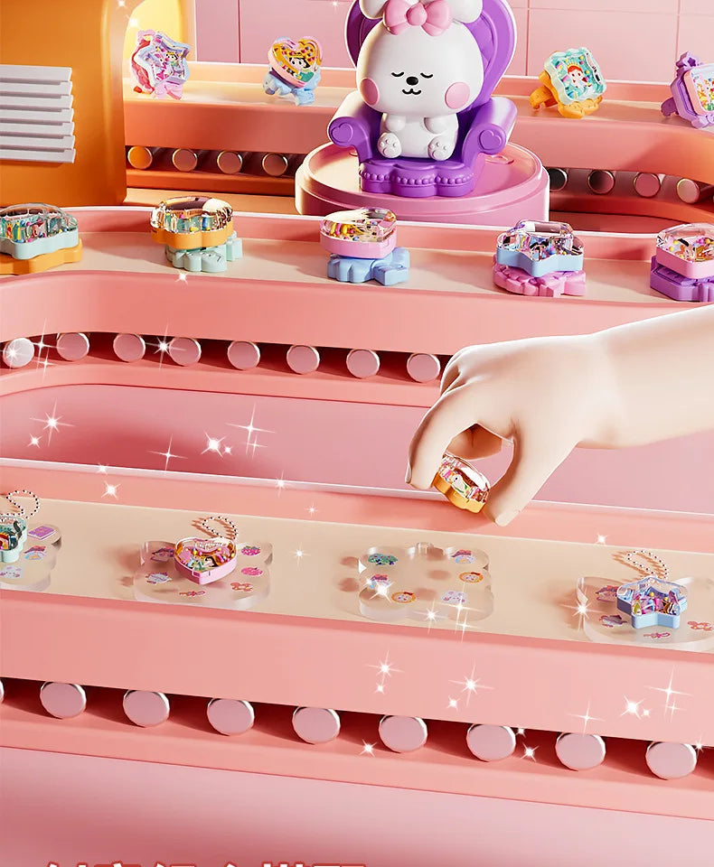 DIY Jewelry Maker Machine Bracelet Crafting Set with Cartoon Rabbit