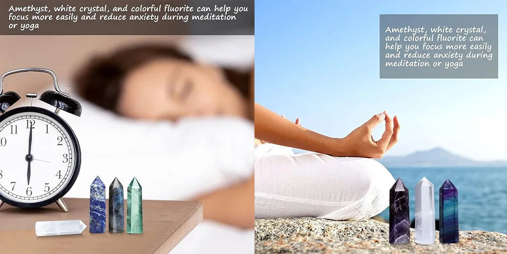 Crystal Stone Point Wands for Decor and Witchcraft