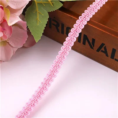 10Y Gold Silver Braided Lace Trim Ribbon