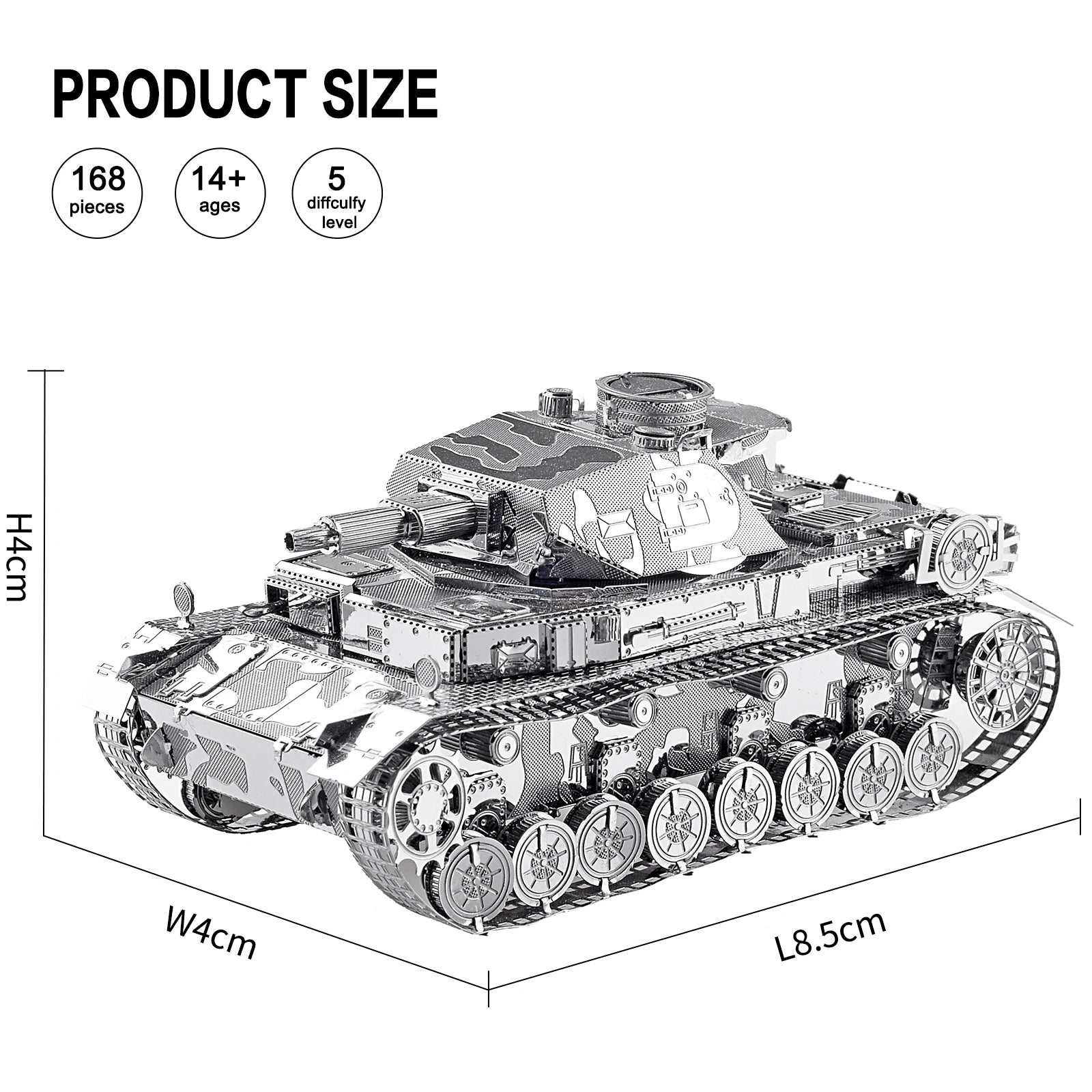 Piececool 3D Metal Tank Model Kit