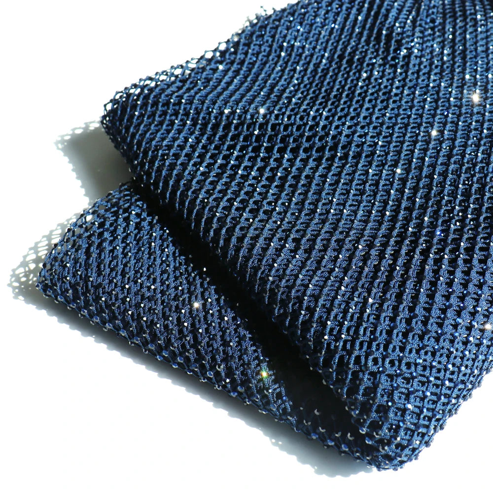 Rhinestone Mesh Applique Trim for DIY Crafts