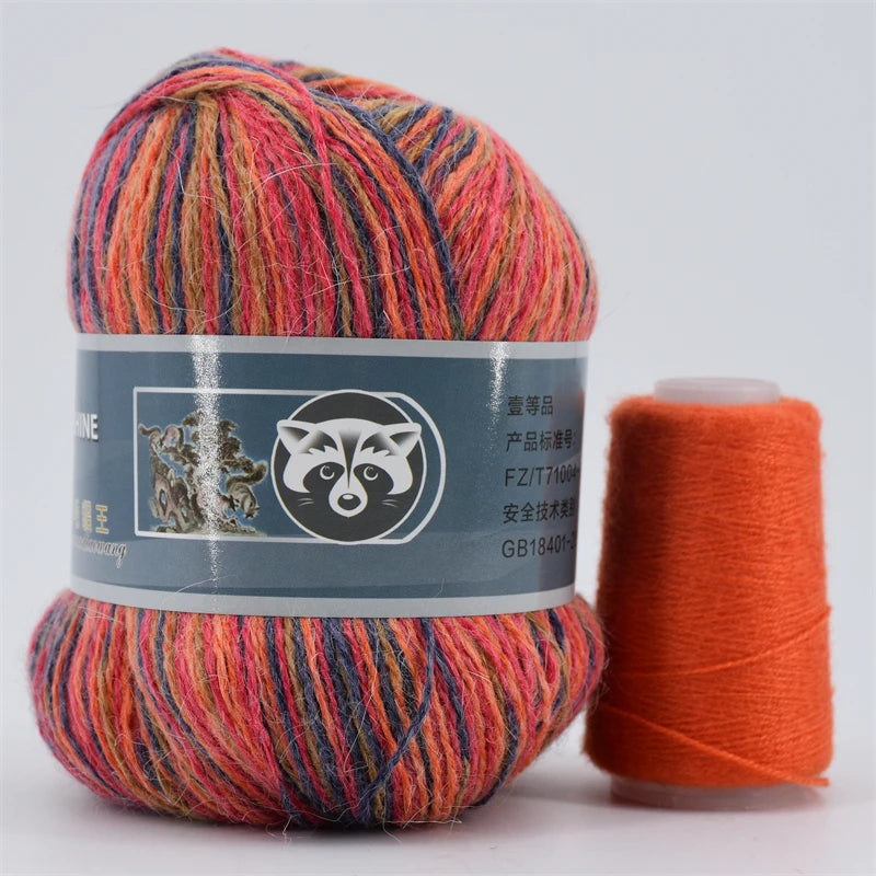 5 Pcs Cashmere Mink Fur Yarn for Hand Knitting  Long Plush Wool Crochet Knitting Yarn for Fall Winter Luxury Needlework Diy Knit