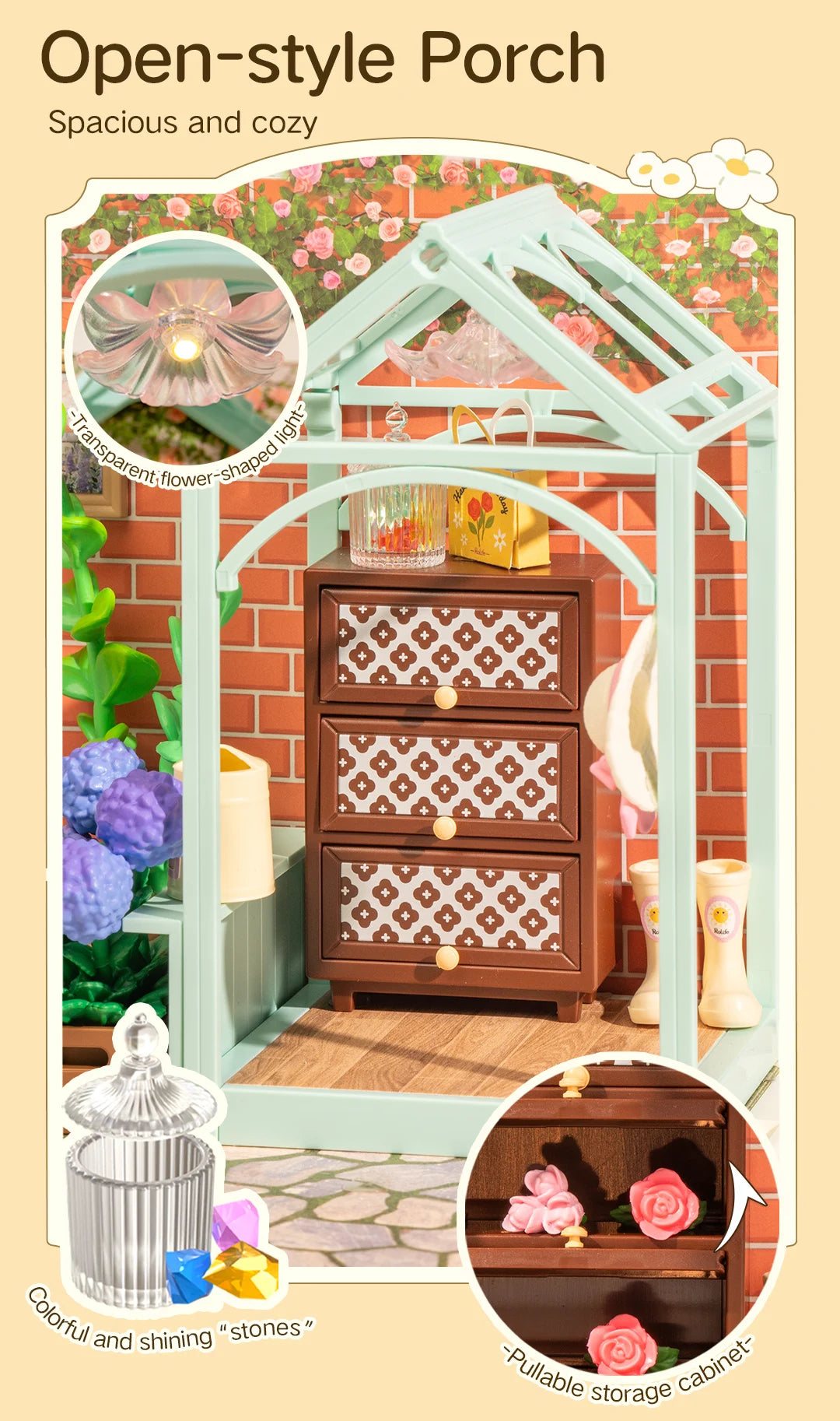 Robotime DIY Miniature Dollhouse – Supply Store Kit