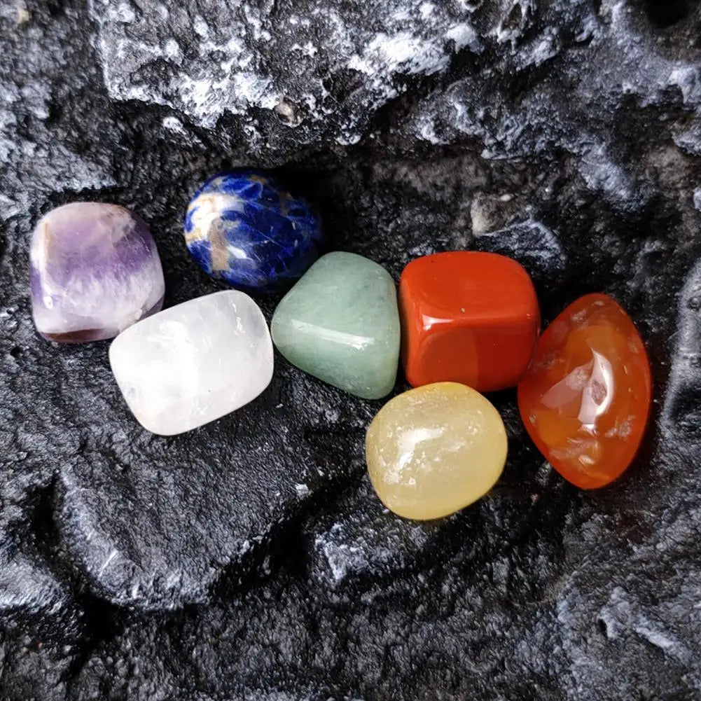 Chakra Crystal Healing Stones Gift Set – Natural Quartz Mineral Home Decor