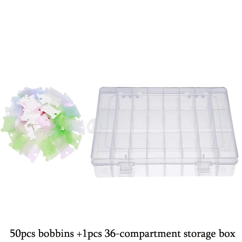 36-Grid Embroidery Floss Organizer Box Set