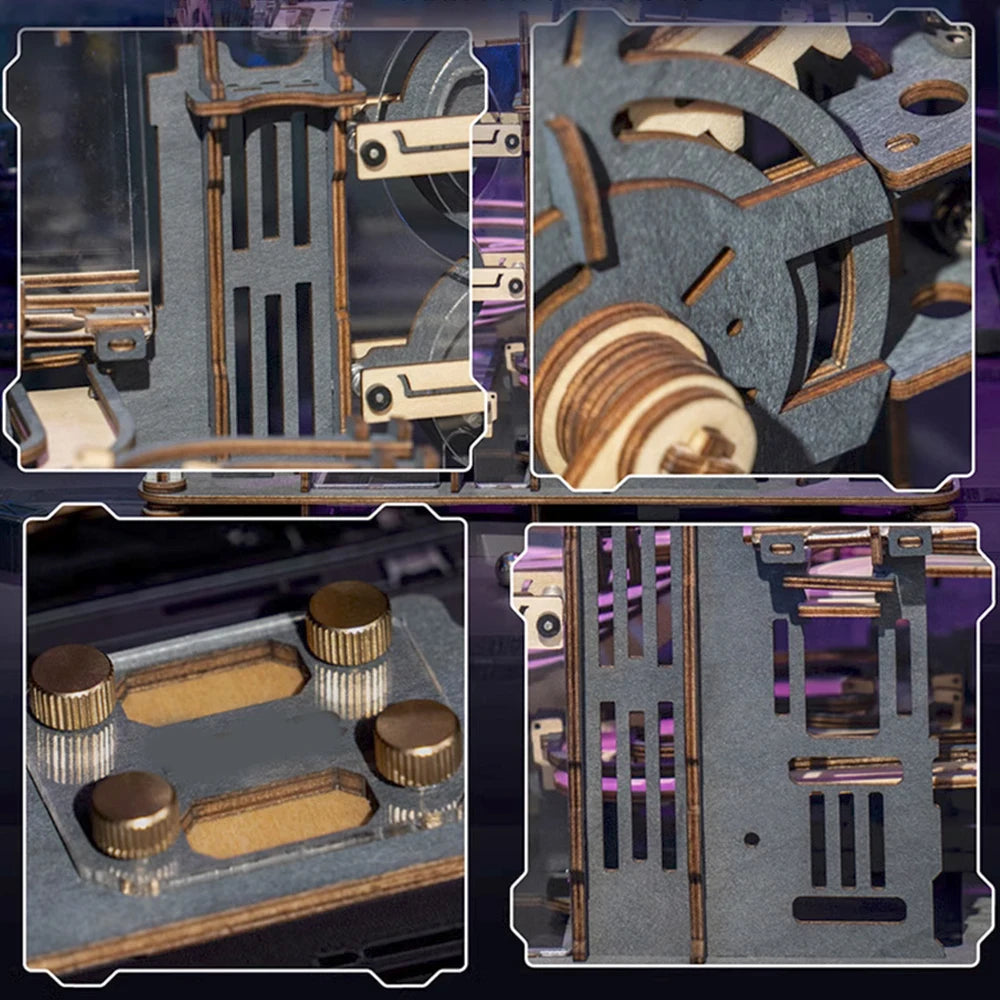 3D Wooden Marble Run Puzzle – Mechanical Model Kit