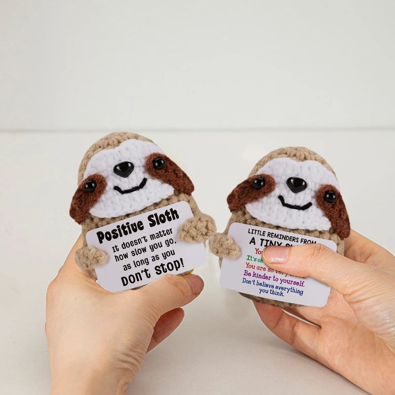 Positive Crochet Doll Kit – Handmade Gift with Affirmation Card