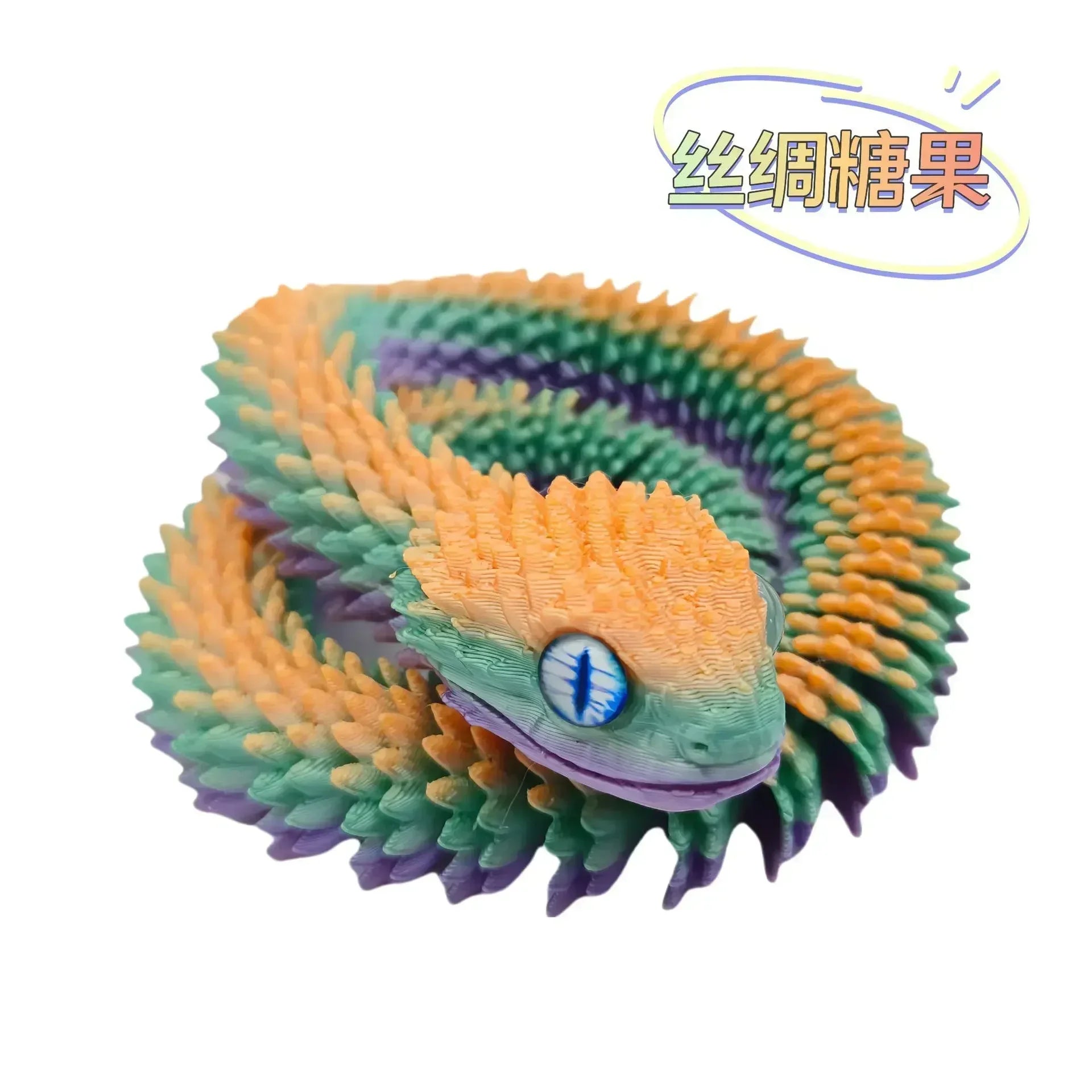 3D Printed Movable Snake – 2025 New Year Gift & Desktop Ornament