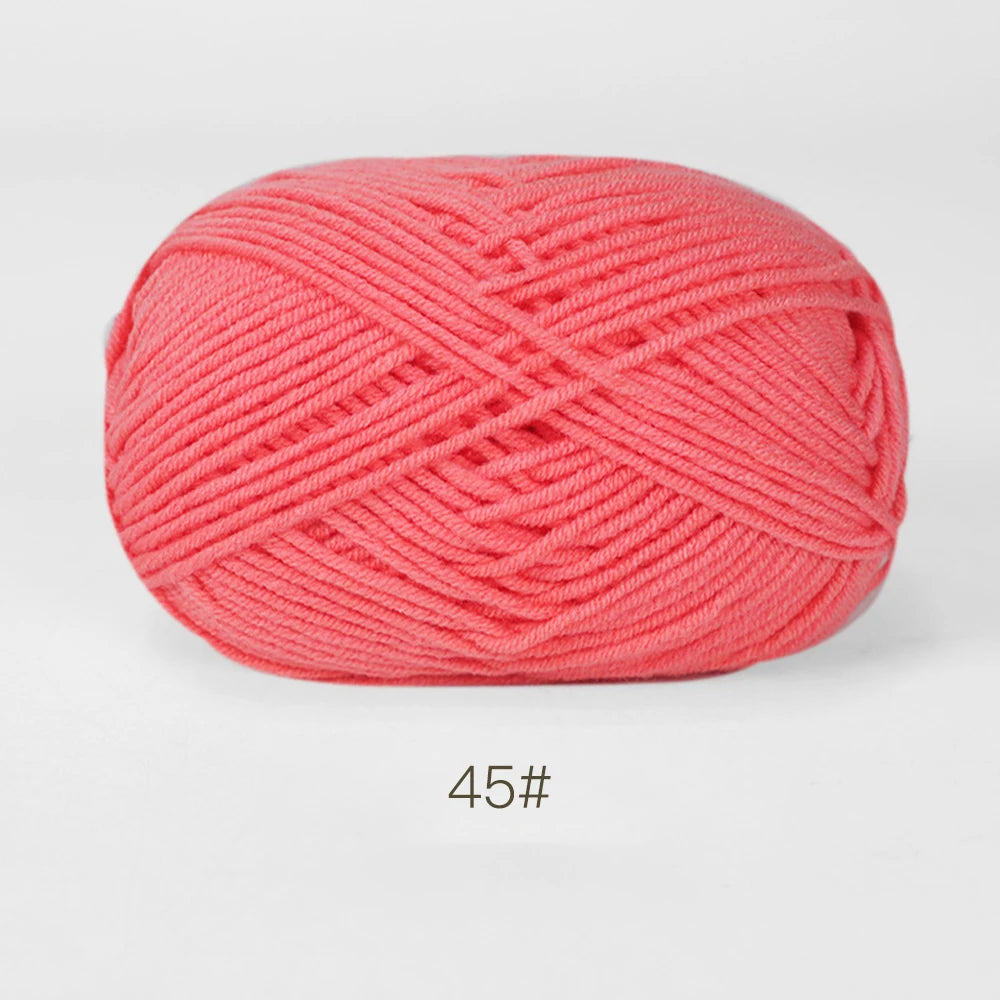50g Soft Milk Cotton Yarn – Hand Knitting & Crochet Thread