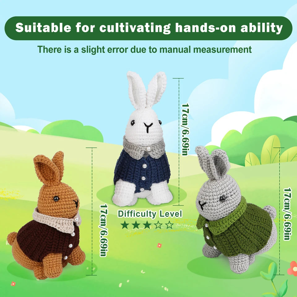 KRABALL Crochet Animal Kit for Beginners