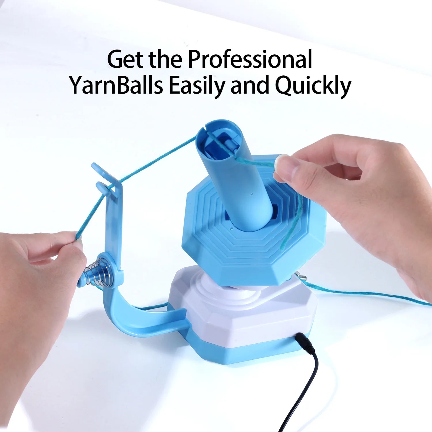 Electric Yarn Ball Winder – Automatic Yarn Dispenser for Crocheting & Knitting