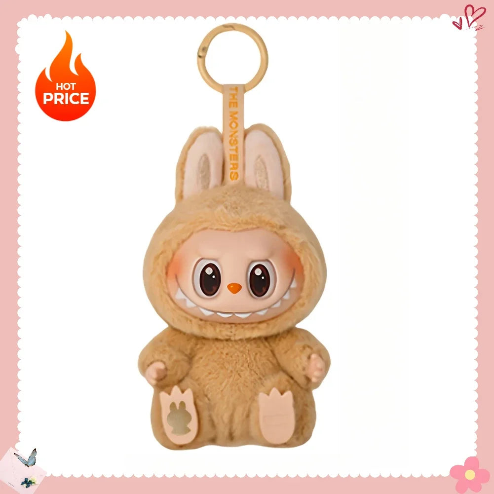 Labubu Sitting Series Keychain Figure for Home Decor and Gifts